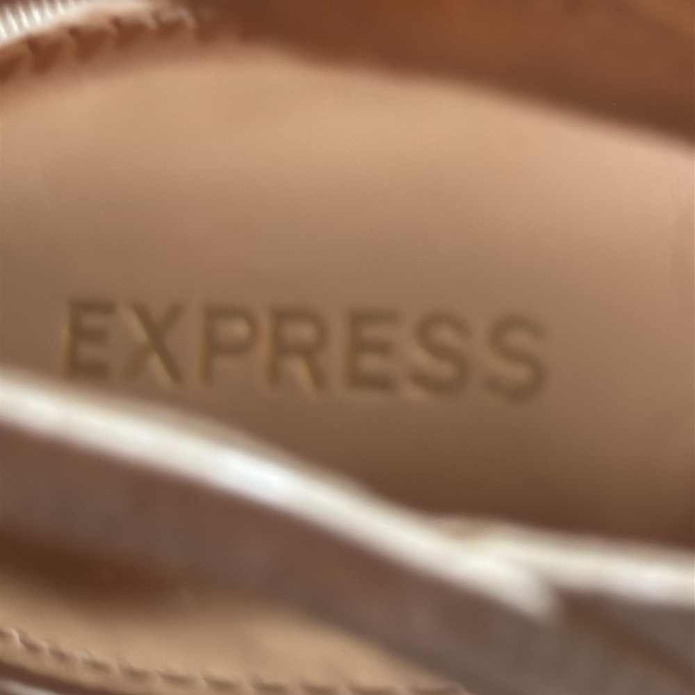 Express Croc embossed cut out sling backs heels pumps women’s shoes Sz 10 - Picture 12 of 13